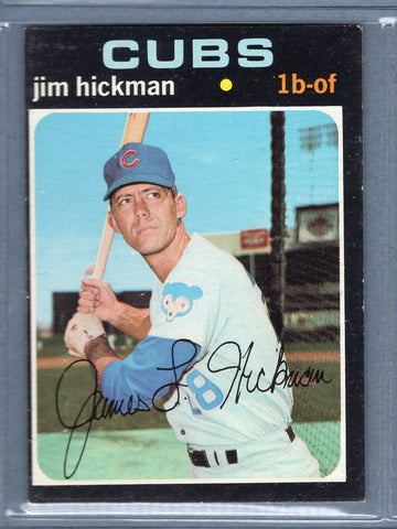 1971 Topps #175 Jim Hickman  EX  SB1