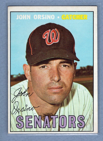 1967 Topps #207 John Orsino EX  GO360