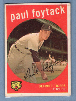 1959 Topps #233 Paul Foytack VG   GO410