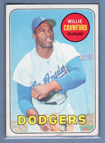 1969 Topps #327 Willie Crawford EX  GO350