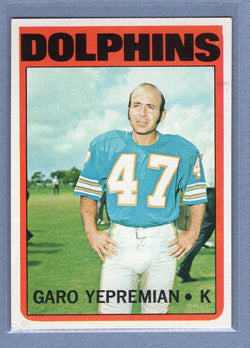 1972 Topps #115 Garo Yepremian VG-EX GO181