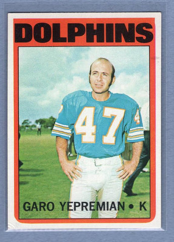1972 Topps #115 Garo Yepremian VG-EX GO181