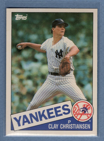 1985 Topps Tiffany #211 Clay Christiansen NM