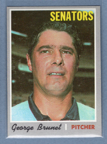 1970 Topps #328 George Brunet  EX-MT  GO260