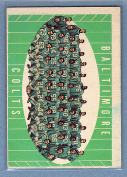 1961 Topps #9 Baltimore Colts Team Card (b) EX  GO801
