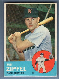 1963 Topps #69 Bud Zipfel VG-EX Set Break