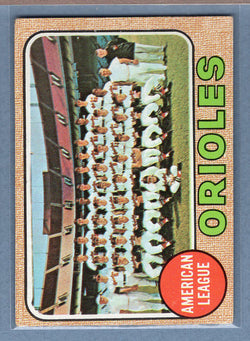 1968 Topps #334 Orioles Team VG-EX  GO507