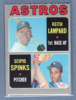 1970 Topps #492 Astros Rookie (Lampard, Spinks)  (a) EX-MT  GO750