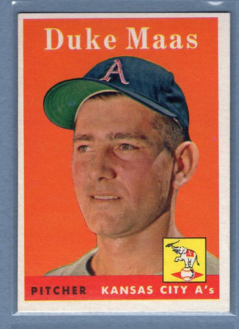 1958 Topps #228 Duke Maas EX-MT     G0364