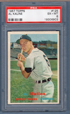 1957 Topps #125 Al Kaline (19306903) PSA 6