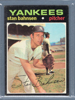 1971 Topps #184 Stan Bahnsen  EX  SB1