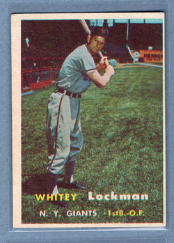1957 Topps #232 Whitey Lockman  EX   GO260