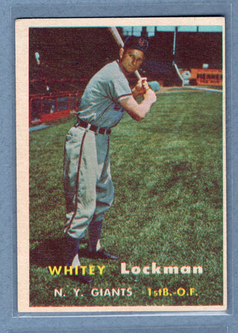 1957 Topps #232 Whitey Lockman  EX   GO260