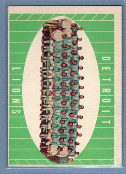 1961 Topps #37 Detroit Lions Team Card (b) VG-EX  GO801