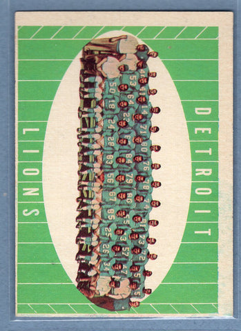 1961 Topps #37 Detroit Lions Team Card (b) VG-EX  GO801