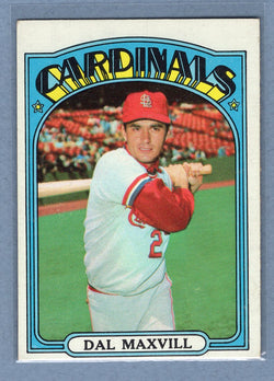 1972 Topps #206 Dal Maxvill EX  GO500