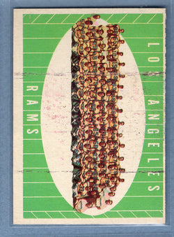 1961 Topps #56 Los Angeles Rams Team Card (st) VG  GO801