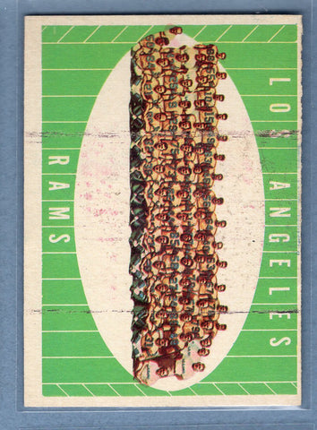 1961 Topps #56 Los Angeles Rams Team Card (st) VG  GO801