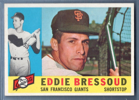 1960 Topps #253 Eddie Bressoud EX-MT Set Break 1