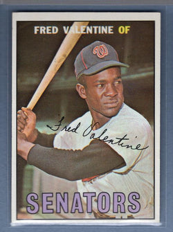 1967 Topps #64 Fred Valentine EX-MT Set Break GO428