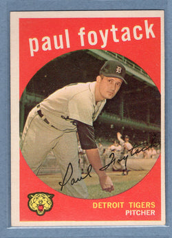 1959 Topps #233 Paul Foytack EX-MT  GO213
