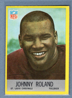 1967 Philadelphia #163 Johnny Roland EX-MT   GO118