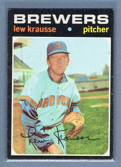 1971 Topps #372 Lew Krausse (b) EX  GO950