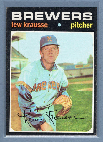 1971 Topps #372 Lew Krausse (b) EX  GO950