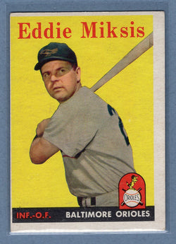 1958 Topps #121 Eddie Miksis EX  GO129