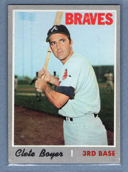 1970 Topps #206 Clete Boyer  G-VG  GO695