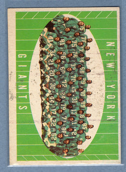 1961 Topps #93 New York Giants Team Card (b) (st) VG  GO801