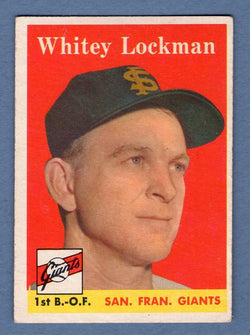 1958 Topps #195 Whitey Lockman VG-EX  GO495