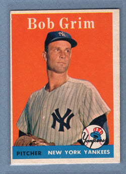 1958 Topps #224 Bob Grim  VG-EX  GO387
