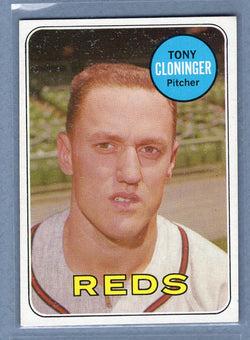 1969 Topps #492 Tony Cloninger (b) EX-MT  GO501