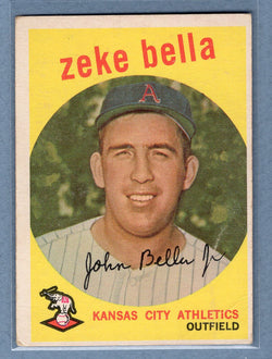 1959 Topps #254 Zeke Bella (a) VG-EX   GO410