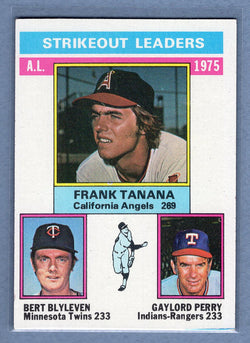 1976 Topps #204 Al Strikeout Leaders  (a) EX-MT  GO450