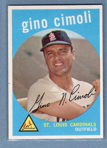 1959 Topps #418 Gino Cimoli EX-MT High Grade Set Break B