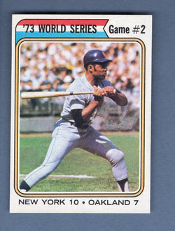 1974 Topps Baseball #473 World Series Game 2(Mays) NM-MT 002