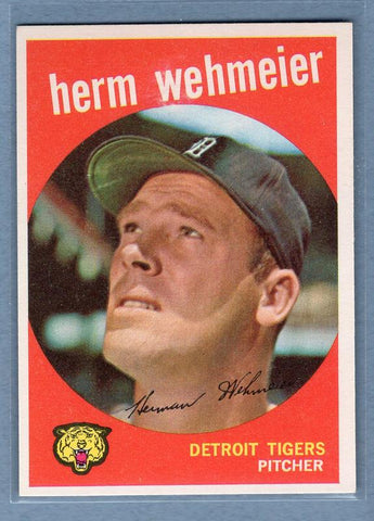 1959 Topps #421 Herm Wehmeier EX-MT High Grade Set Break B
