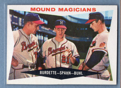 1960 Topps #230 Mound Magicians (Spahn,etc.) EX  GO480