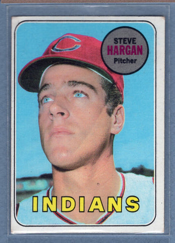 1969 Topps #348 Steve Hargan (b) EX  GO350