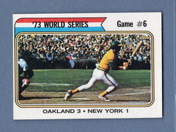 1974 Topps Baseball #477 World Series Game 6(Jackson) NM-MT 002