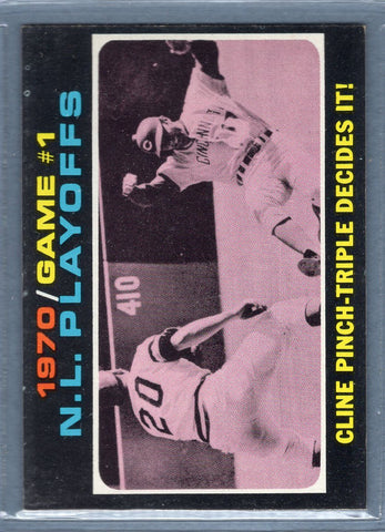 1971 Topps #199 N.L. Playoff Game 1  EX  SB1