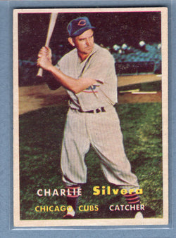 1957 Topps #255 Charlie Silvera  EX   GO260