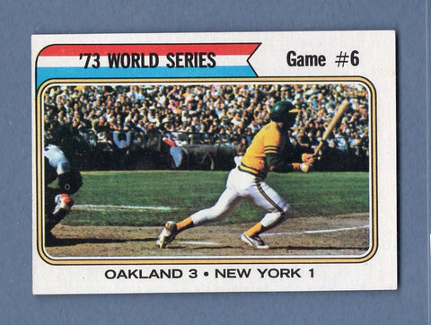 1974 Topps Baseball #477 World Series Game 6(Jackson) NM-MT 002