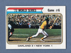 1974 Topps Baseball #477 World Series Game 6(Jackson) NM-MT 003