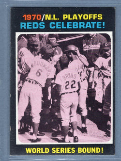 1971 Topps #202 Reds Celebrate (World Series Bound)  EX  GO747