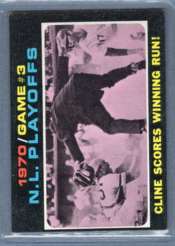 1971 Topps #201 N.L. Playoff Game 3  EX  SB1