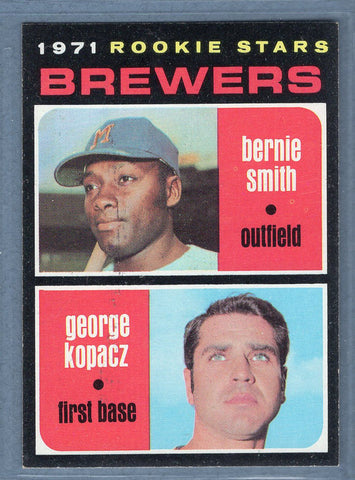 1971 Topps #204 Brewers Rookies (Kopacz/Smith)  EX  GO747