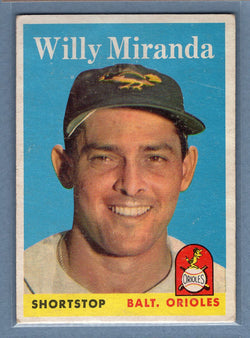 1958 Topps #179 Willy Miranda EX  GO129